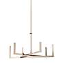 4_Kichler Priam 28"W Polished Nickel 6-Light LED Chandelier more views