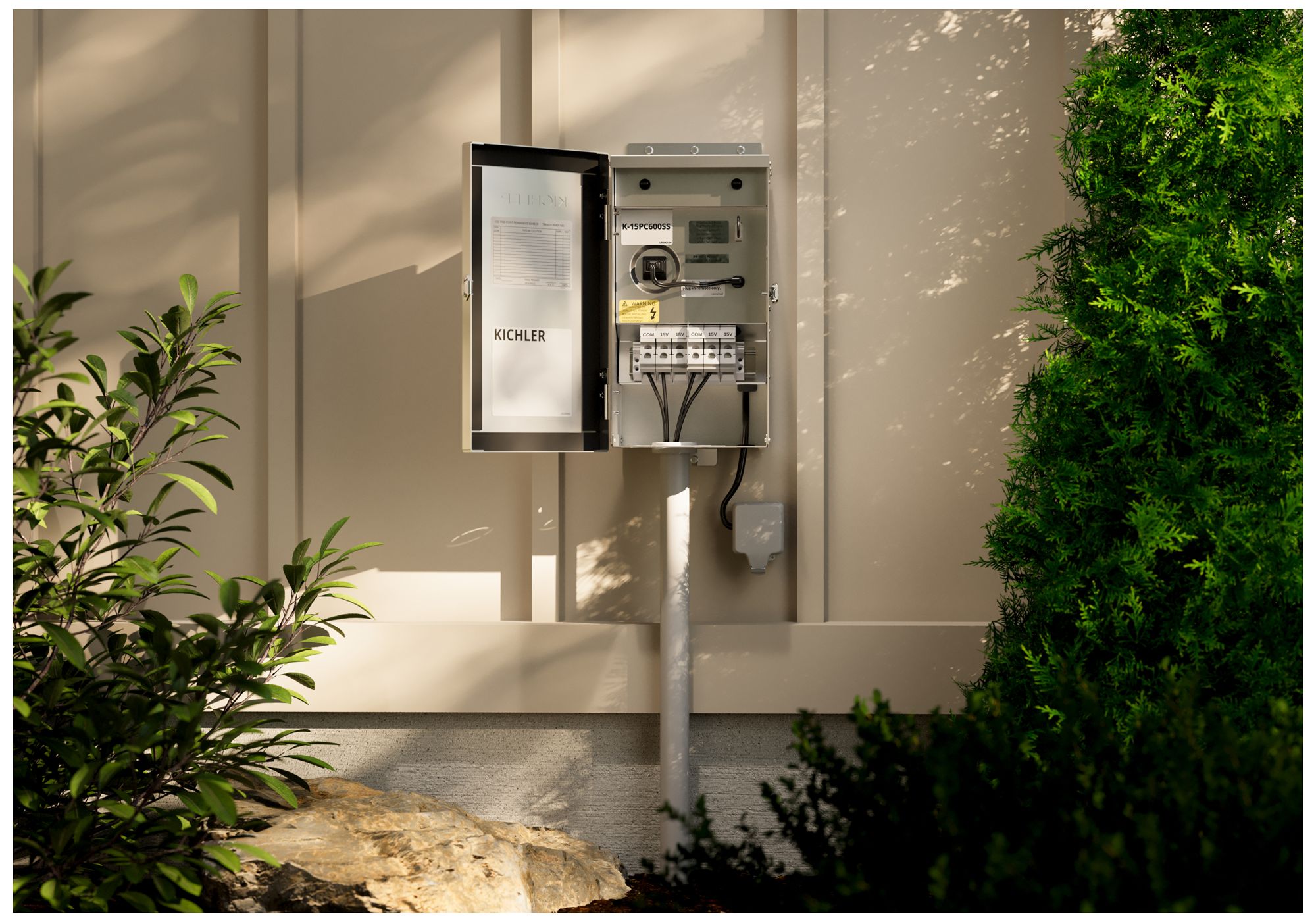 Image 2 Kichler Pro Contractor Series 15V Transformer 600W in Stainless Steel more views