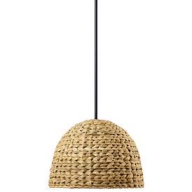 Image5 of Kichler Raffiana 18" Wide Woven Dome Pendant Light more views