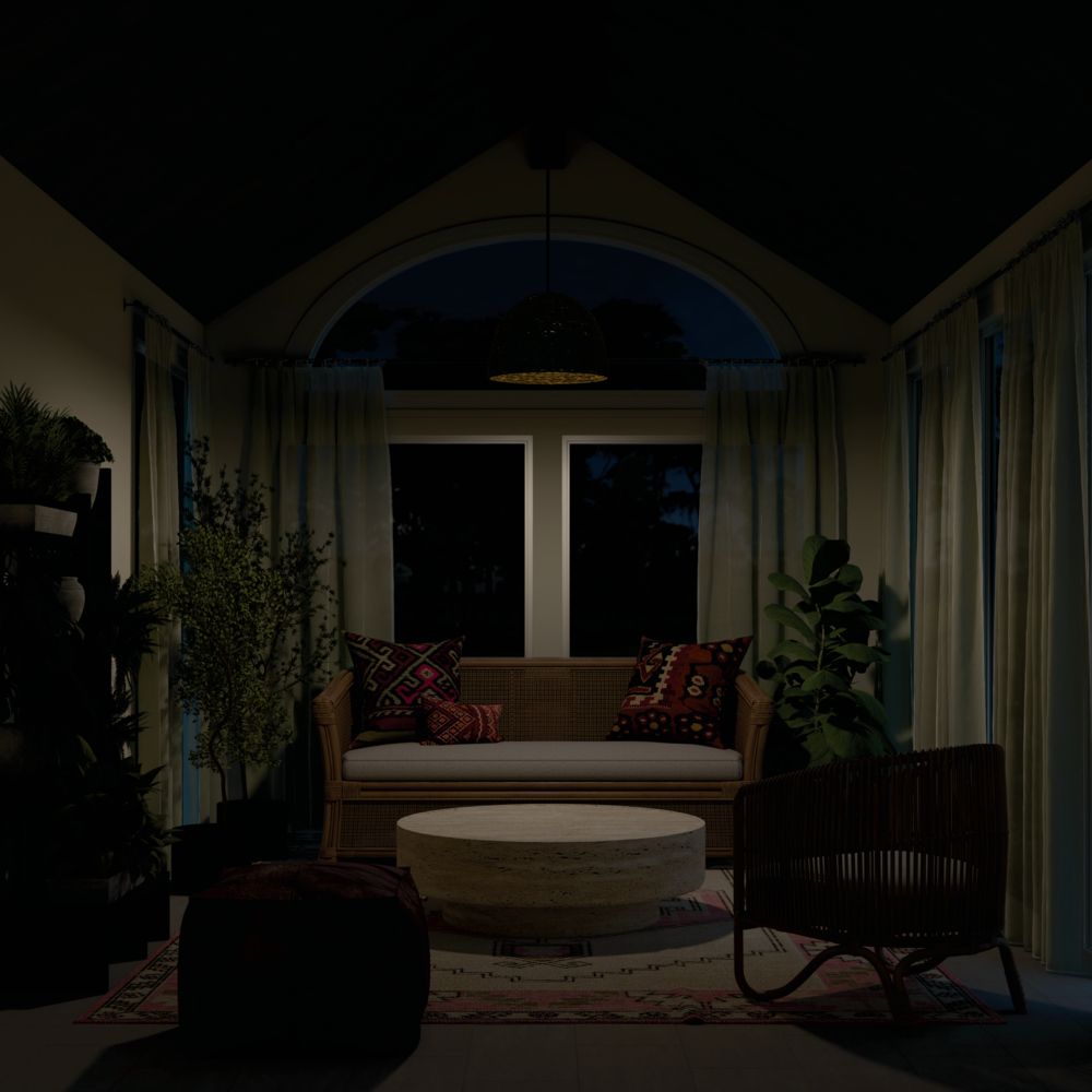 Kichler Raffiana 18" Wide Woven Dome Pendant Light in scene