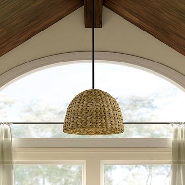 Kichler Raffiana 18" Wide Woven Dome Pendant Light