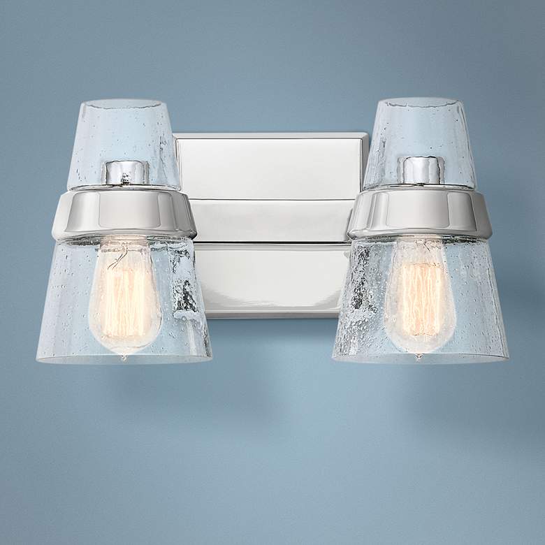 Image 1 Kichler Reese 8 inch High Chrome 2-Light Wall Sconce
