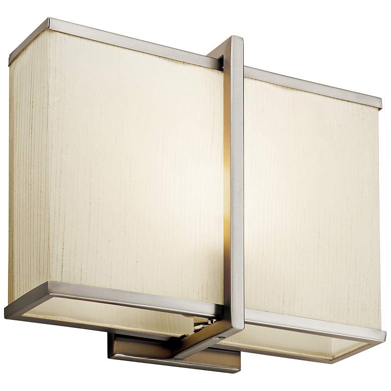 Image 2 Kichler Regan 10 inch High Satin Nickel LED Wall Sconce