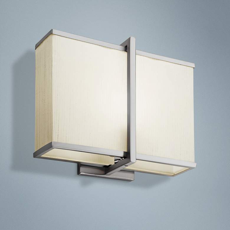Image 1 Kichler Regan 10" High Satin Nickel LED Wall Sconce