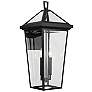 2_Kichler Regence 26" High Black 2-Light Outdoor Wall Light