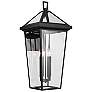 1_Kichler Regence 30 1/4"H Texture Black Outdoor Wall Light