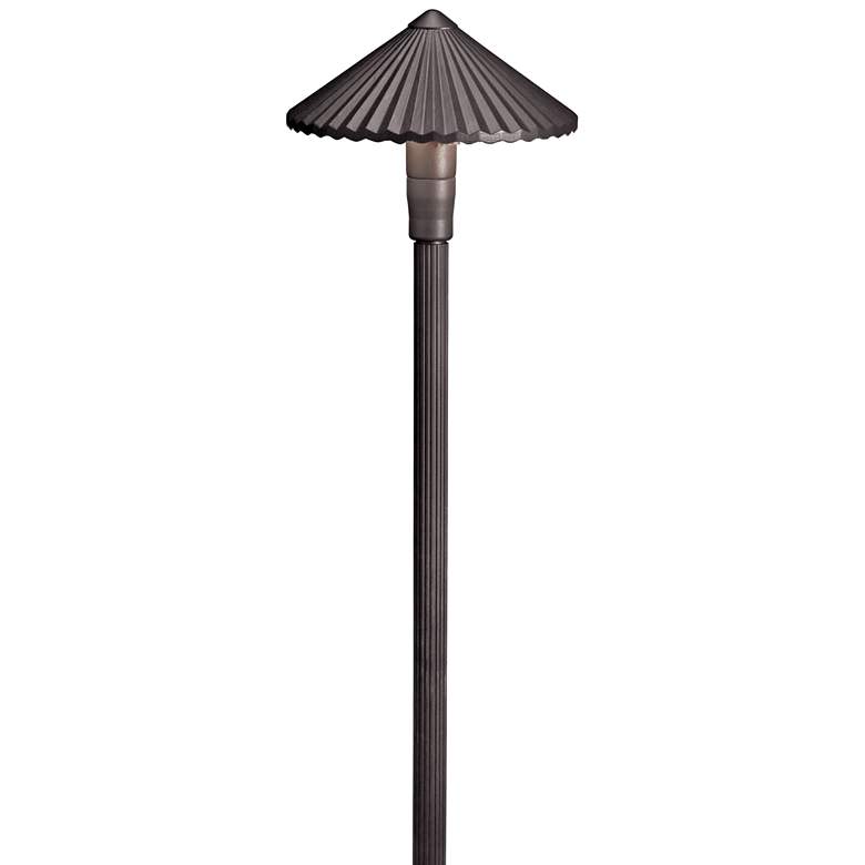 Image 1 Kichler Ribbed Roof 21 1/2 inchH Bronze Landscape Path Light