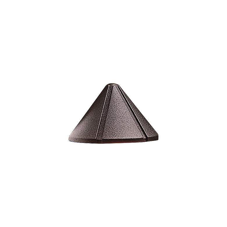 Image 1 Kichler Ridged 3 3/4" Wide Bronze 2700K LED Deck Light