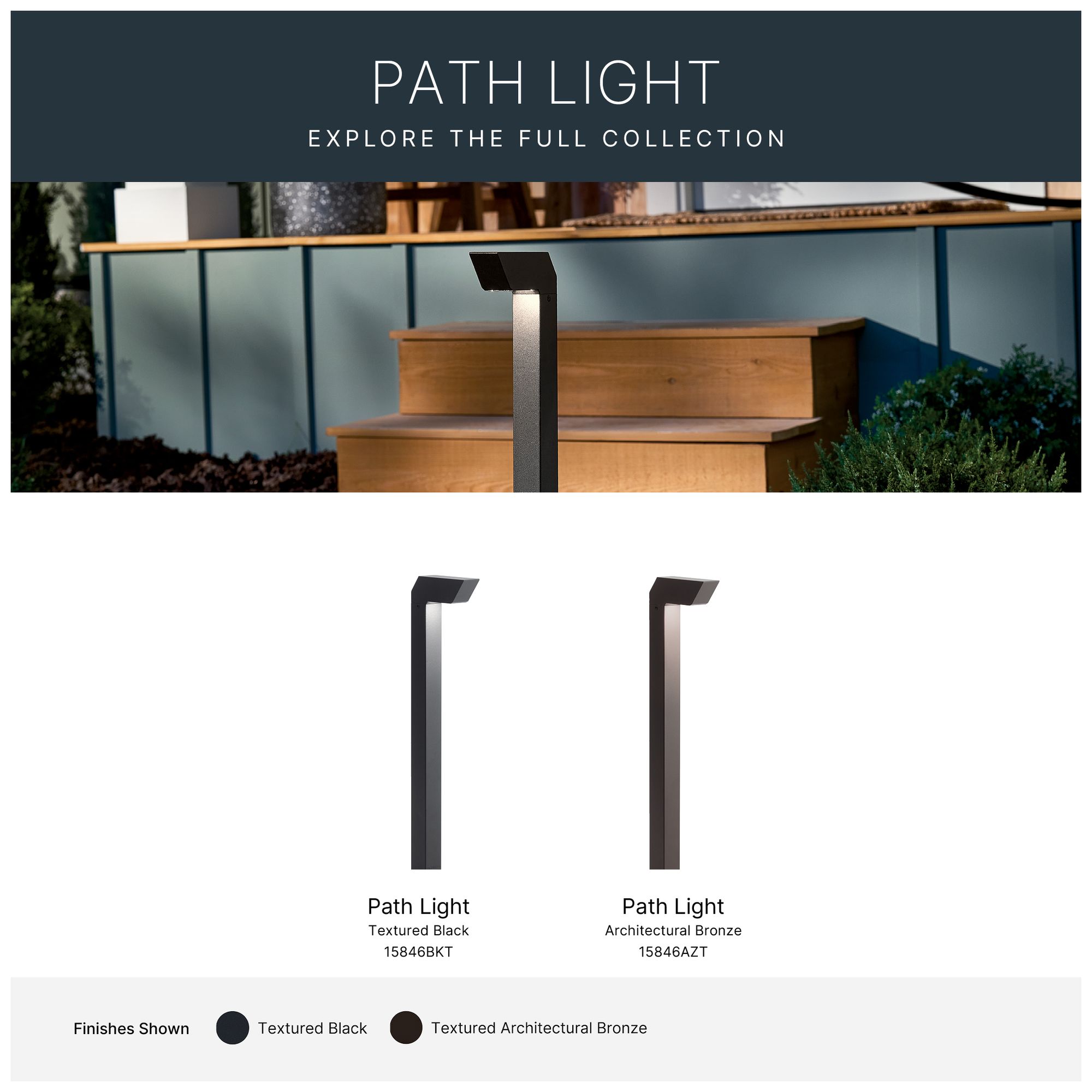 Kichler Right Angle 22"H Textured Black Landscape Path Light