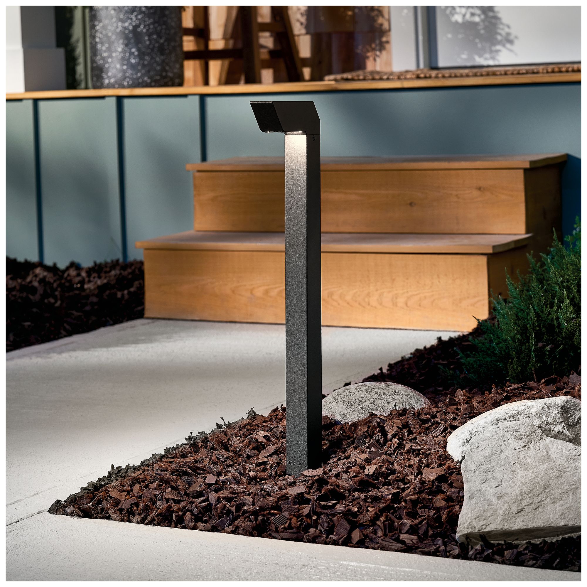 Image 6 Kichler Right Angle 22"H Textured Black Landscape Path Light more views