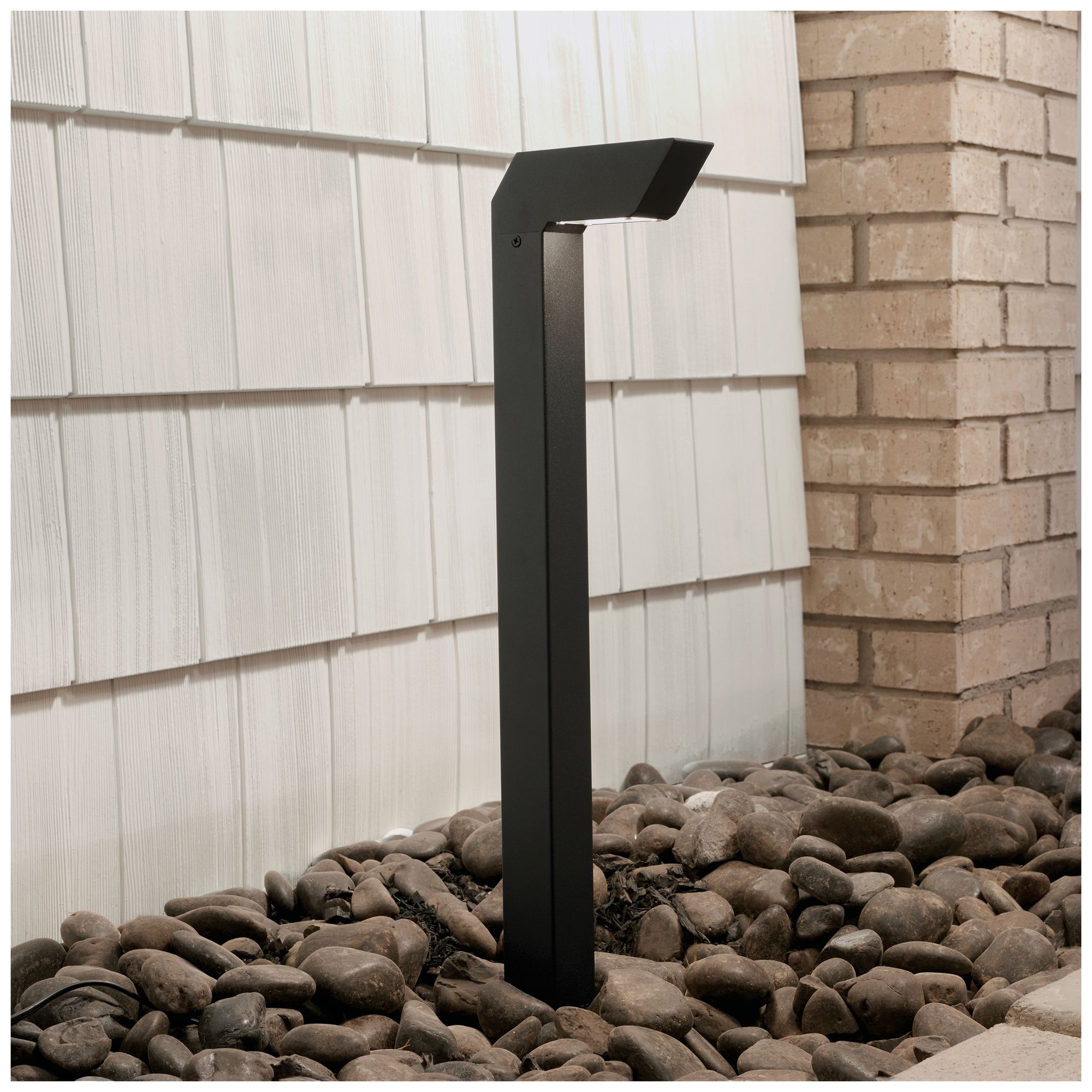 Kichler Right Angle 22"H Textured Black Landscape Path Light