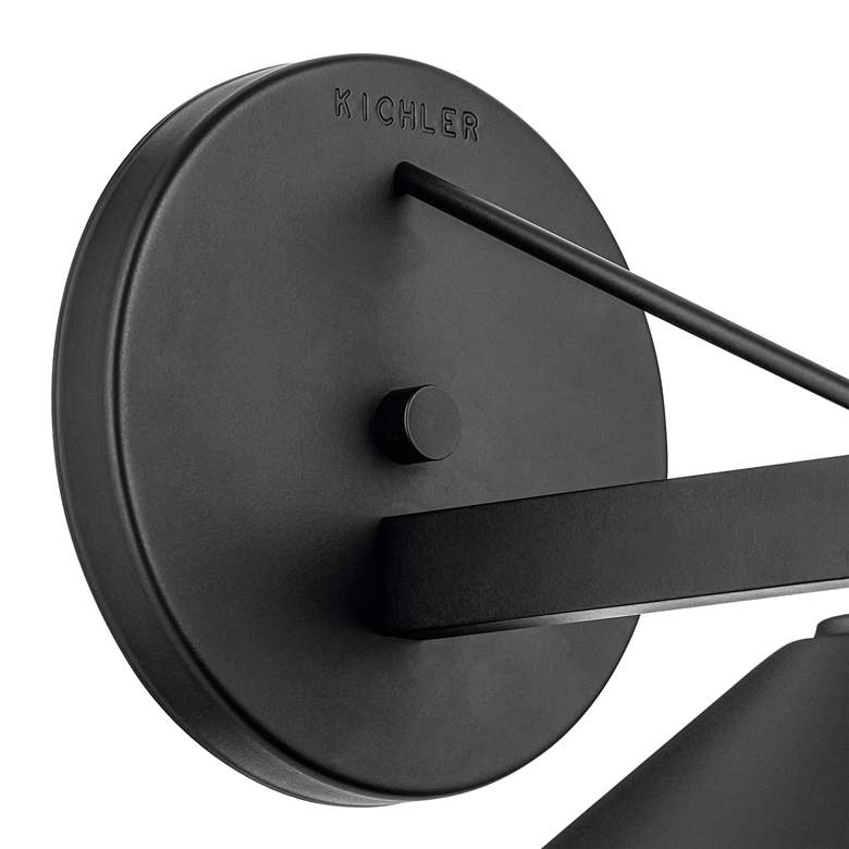 Image 5 Kichler Ripley 10" High Black Outdoor Wall Light more views