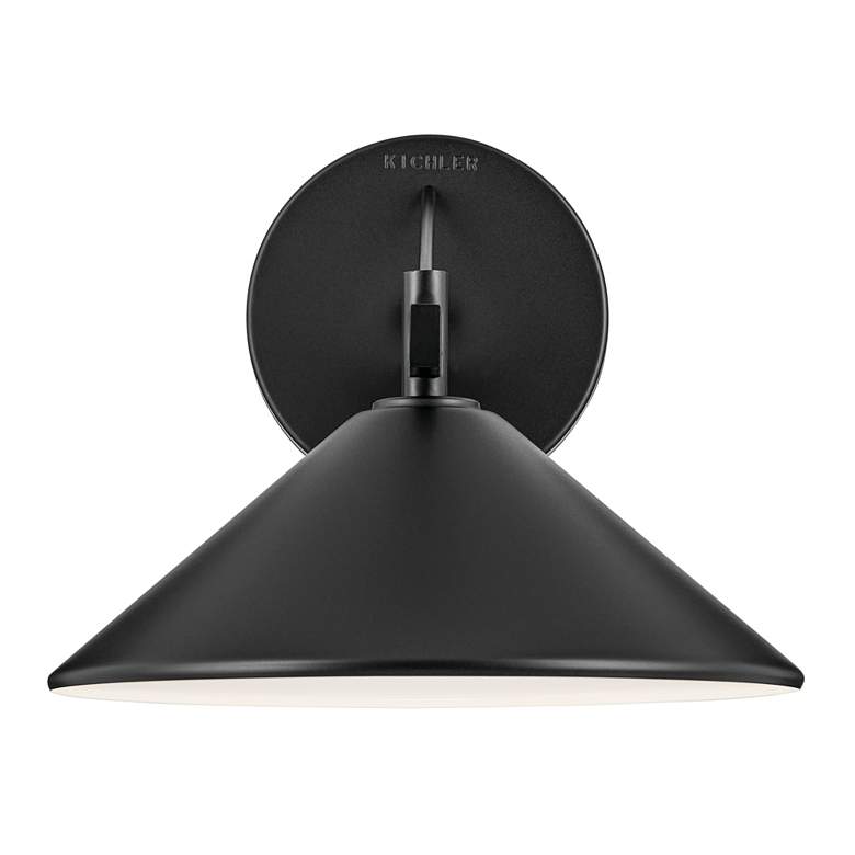 Image 7 Kichler Ripley 10" High Black Outdoor Wall Light more views