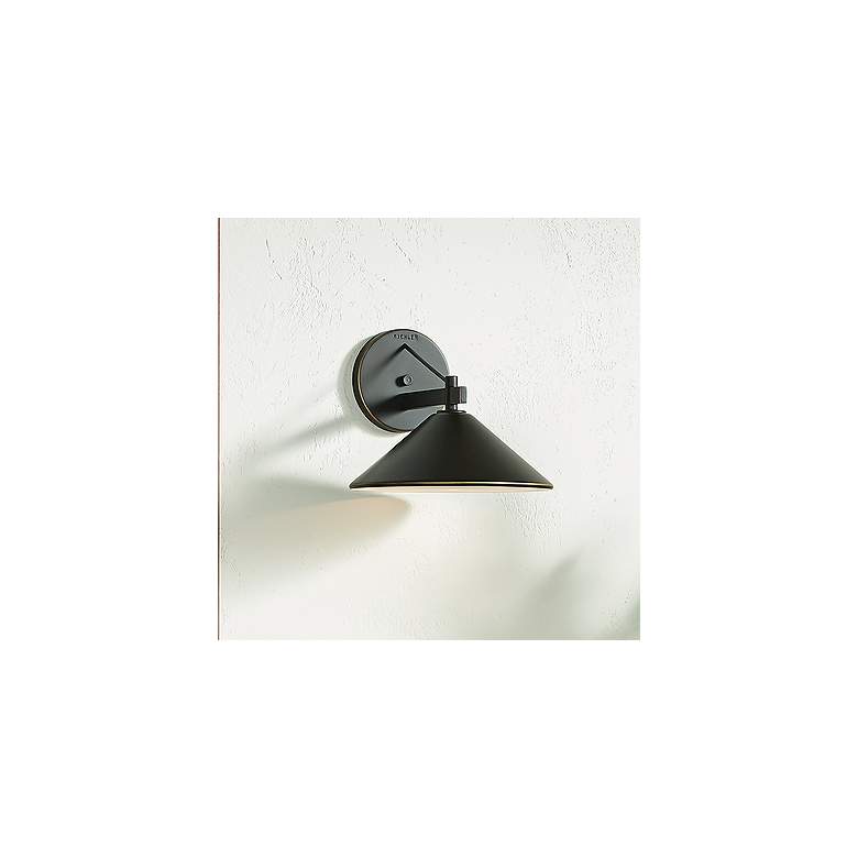 Image 1 Kichler Ripley 10"H Olde Bronze Dark Sky Outdoor Wall Light