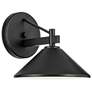 1_Kichler Ripley 7 1/2" High Black Dark Sky Outdoor Wall Light