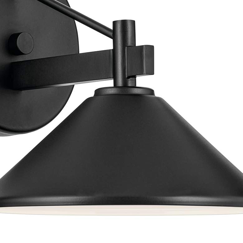 Image 2 Kichler Ripley 7 1/2" High Black Dark Sky Outdoor Wall Light more views