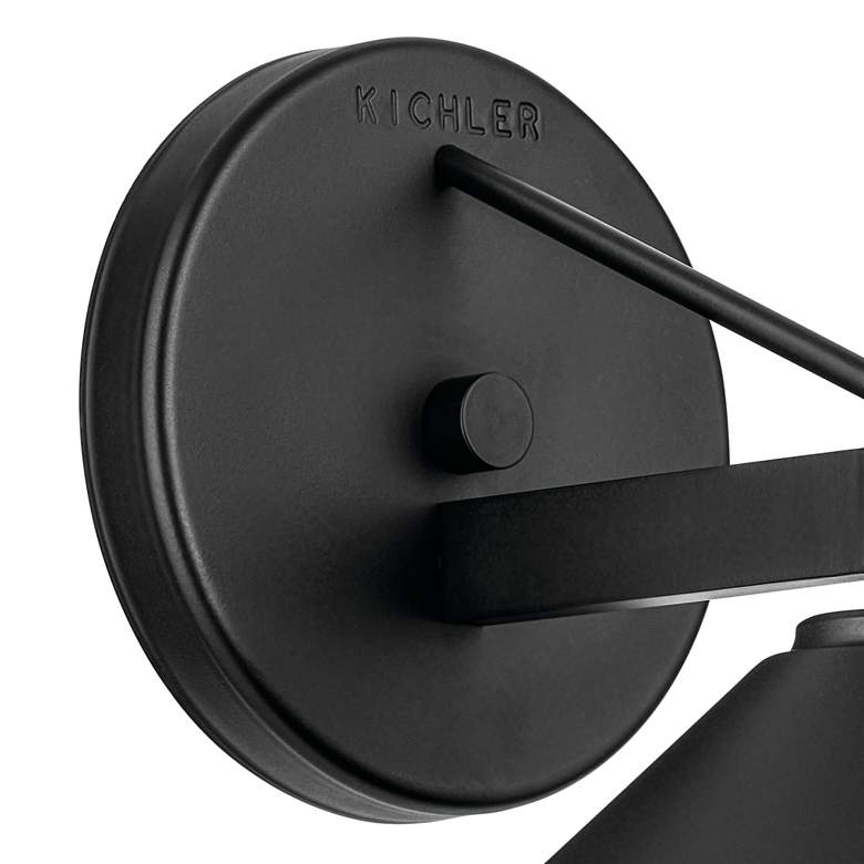 Image 3 Kichler Ripley 7 1/2" High Black Dark Sky Outdoor Wall Light more views
