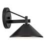 4_Kichler Ripley 7 1/2" High Black Dark Sky Outdoor Wall Light more views