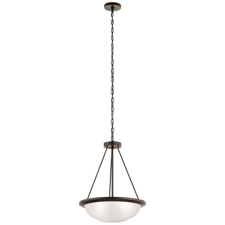Image 1 Kichler Ritson 18 1/4" Wide 3-Light Olde Bronze Bowl Pendant