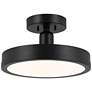 Thumbnail1 of Kichler Riu 14.25 Inch 1 Light LED Semi-Flush White Acrylic Diffuser
