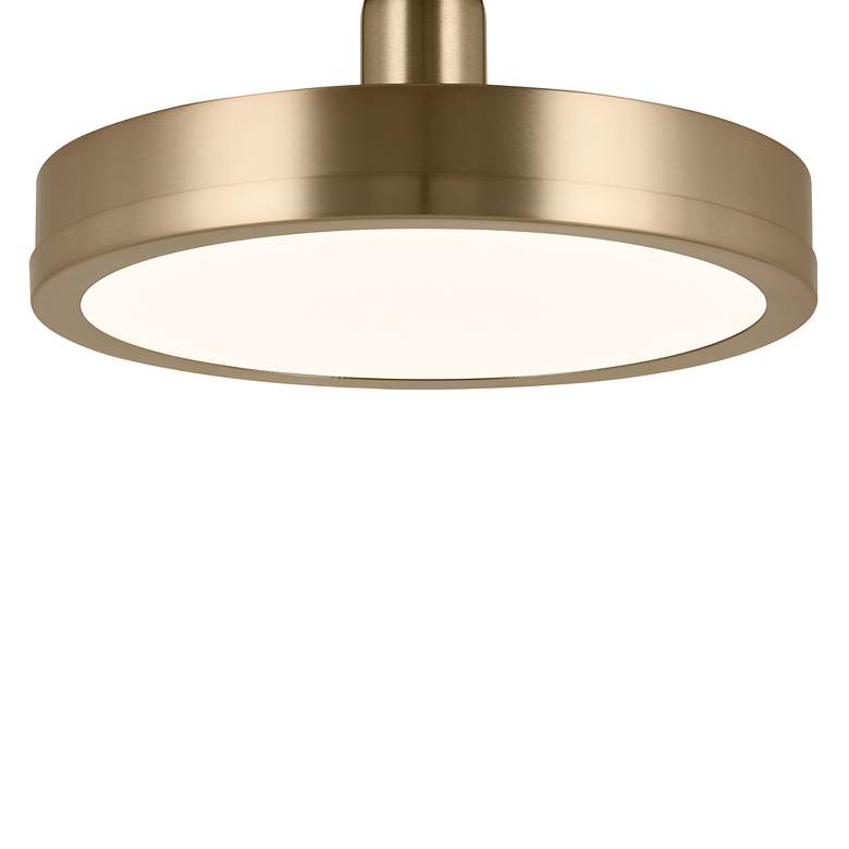 Image 3 Kichler Riu 14.25 Inch 1 Light LED Semi-Flush with White Acrylic Diffuser more views
