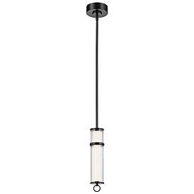 Image1 of Kichler Riven 15.5 Inch LED 1 Light Pendant in Black