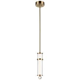 Image1 of Kichler Riven 15.5 Inch LED 1 Light Pendant in Champagne Bronze