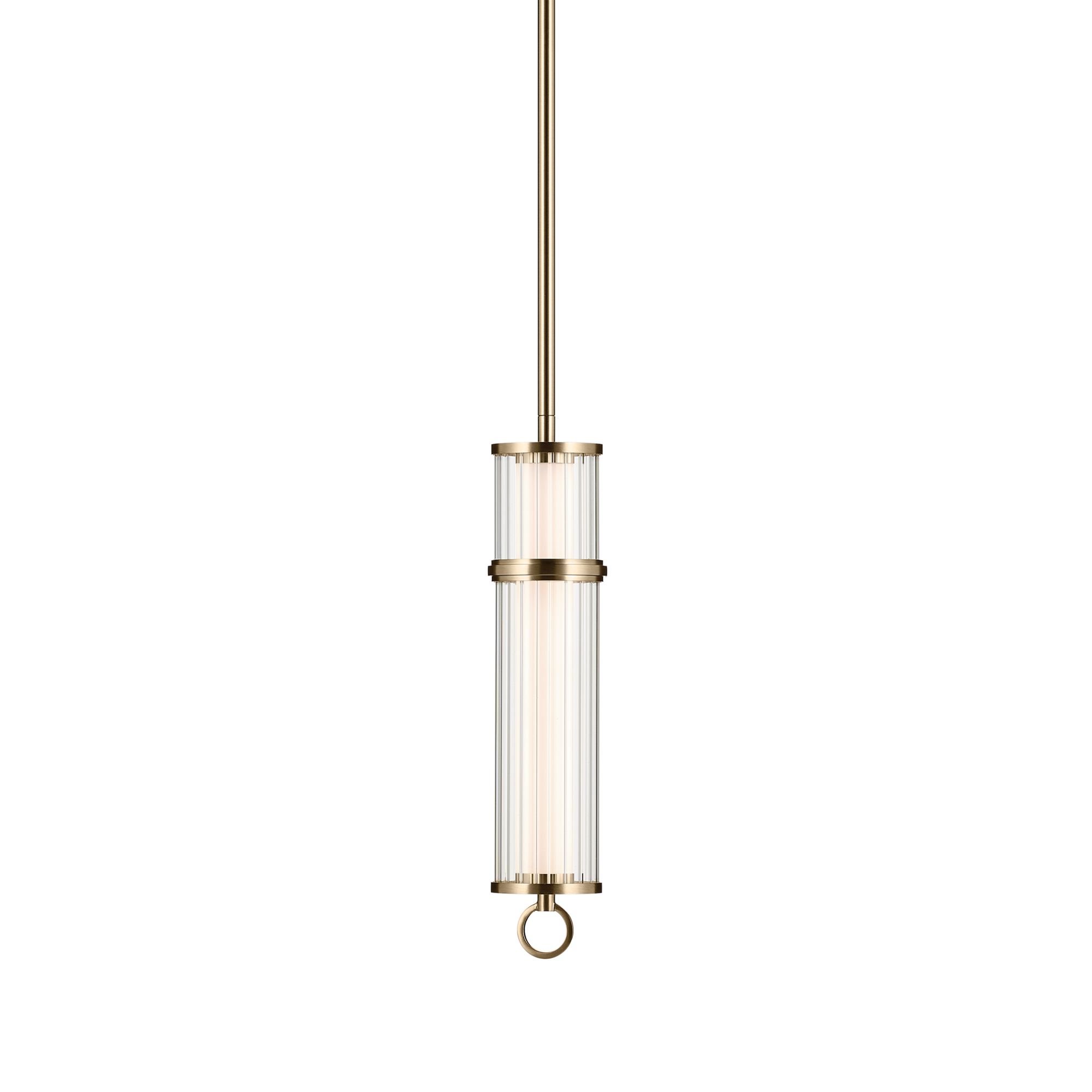 Image 7 Kichler Riven 15.5 Inch LED 1 Light Pendant in Champagne Bronze more views