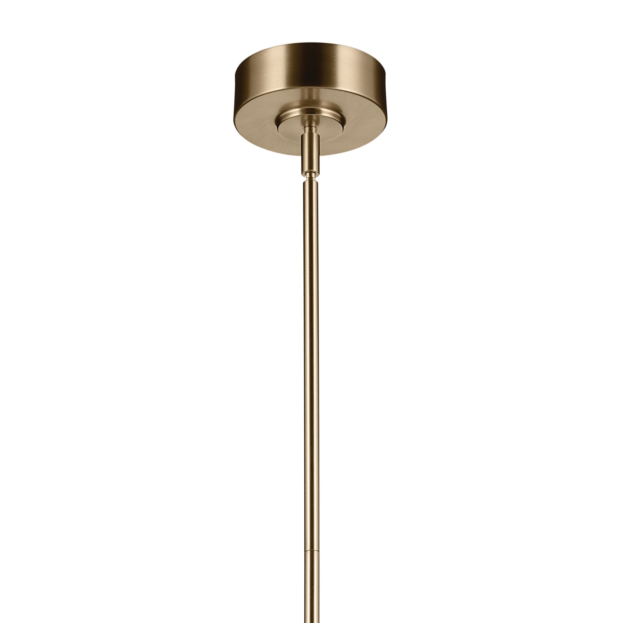 Kichler Riven 15.5 Inch LED 1 Light Pendant in Champagne Bronze