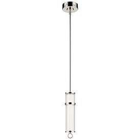 Image1 of Kichler Riven 15.5 Inch LED 1 Light Pendant in Polished Nickel