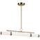 Kichler Riven 48 1/4"W Champagne Bronze LED Linear Pendant