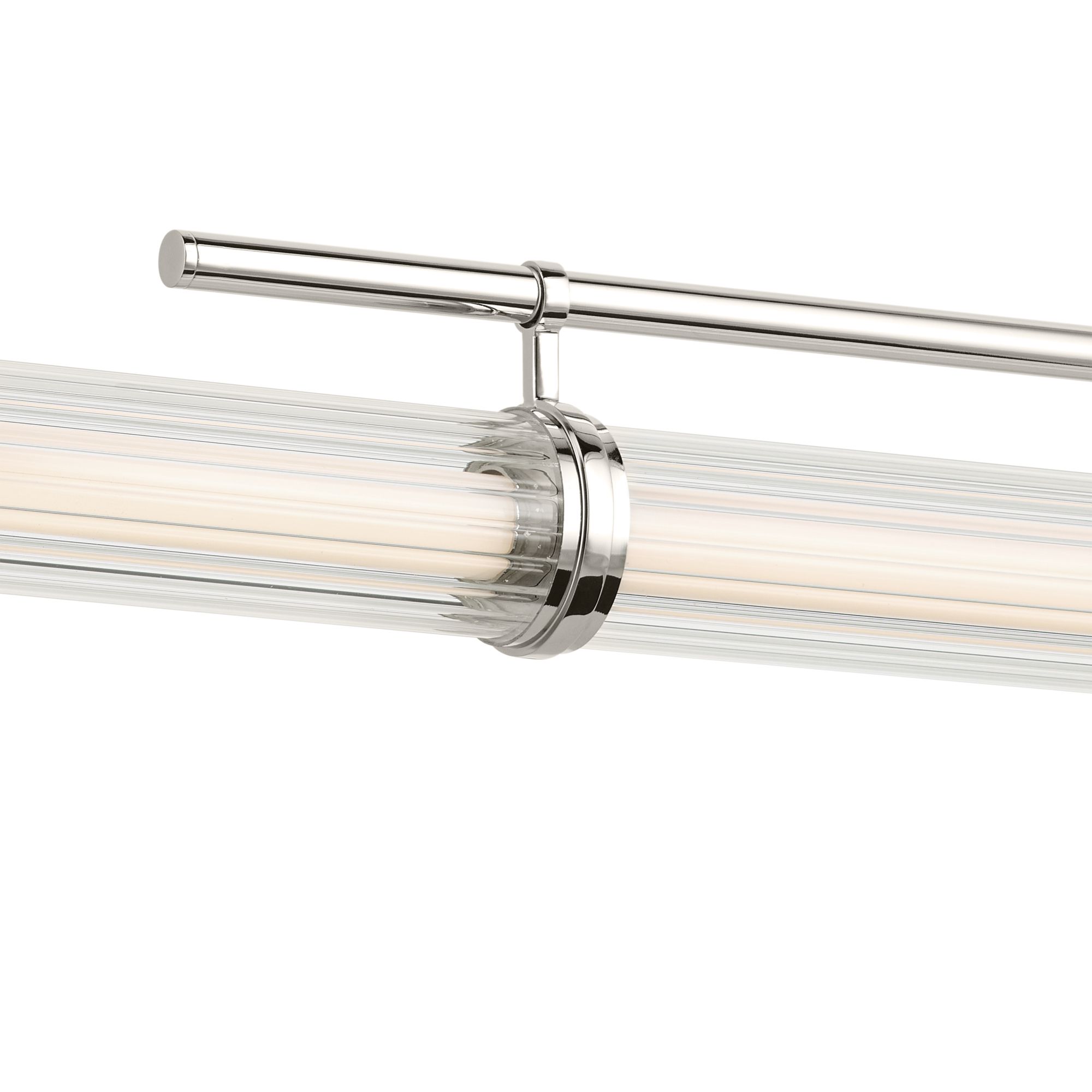 Image 6 Kichler Riven 60.25 Inch LED 1 Light Linear Chandelier in Polished Nickel more views