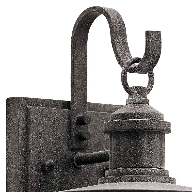 Image 2 Kichler Riverwood 12 1/2"H Weathered Zinc Outdoor Wall Light more views