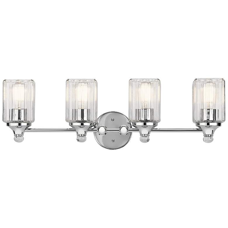 Image 1 Kichler Riviera 28 inch Wide Chrome 4-Light Bath Light