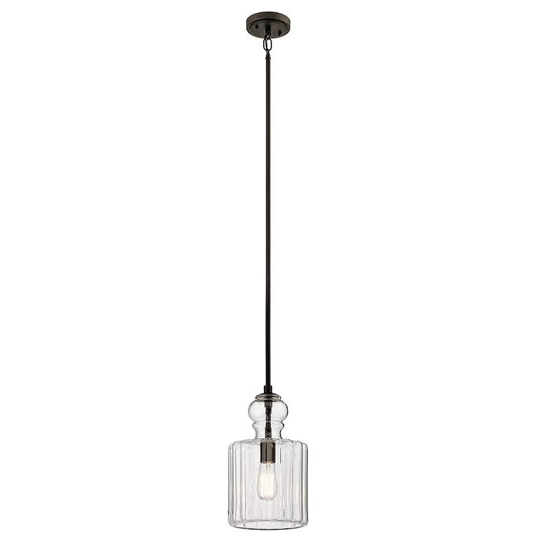 Image 3 Kichler Riviera 7 3/4" Wide Olde Bronze Mini Pendant more views