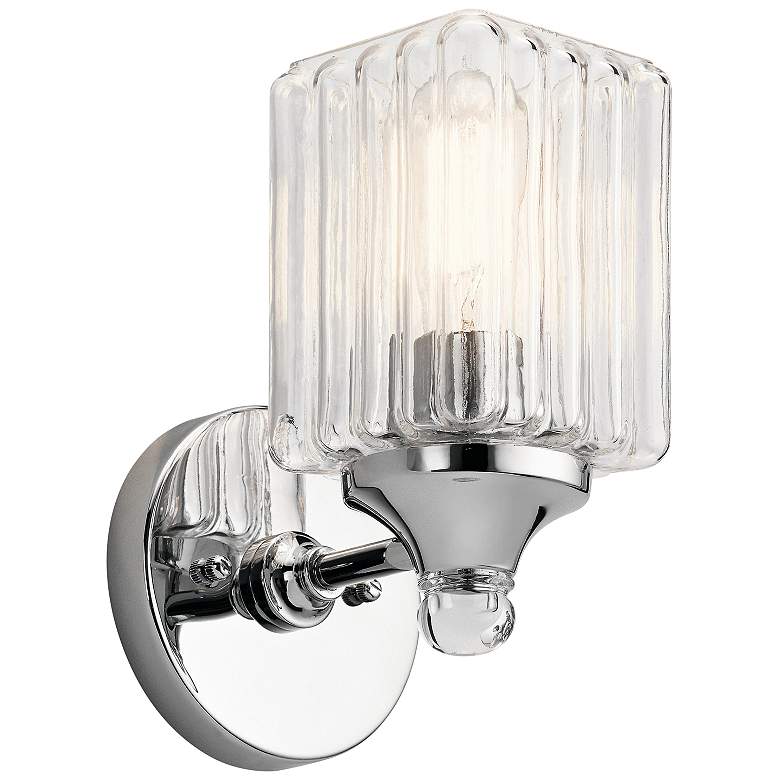 Image 1 Kichler Riviera 9 inch High Chrome Wall Sconce