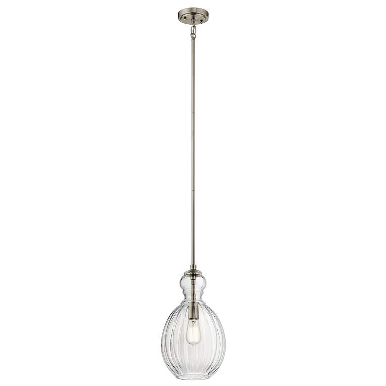 Image 3 Kichler Riviera 9" Wide Brushed Nickel Mini Pendant more views