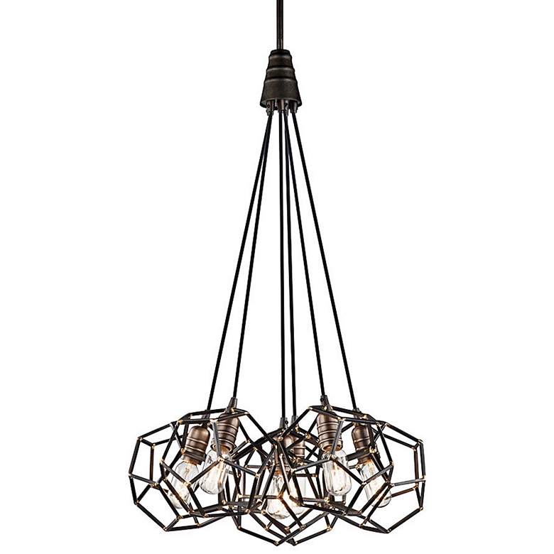 Image 2 Kichler Rocklyn 22 3/4 inch Wide Steel 6-Light Foyer Pendant