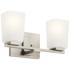 Kichler Roehm 14" Wide Brushed Nickel 2-Light Bath Light