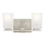 3_Kichler Roehm 14" Wide Brushed Nickel 2-Light Bath Light more views