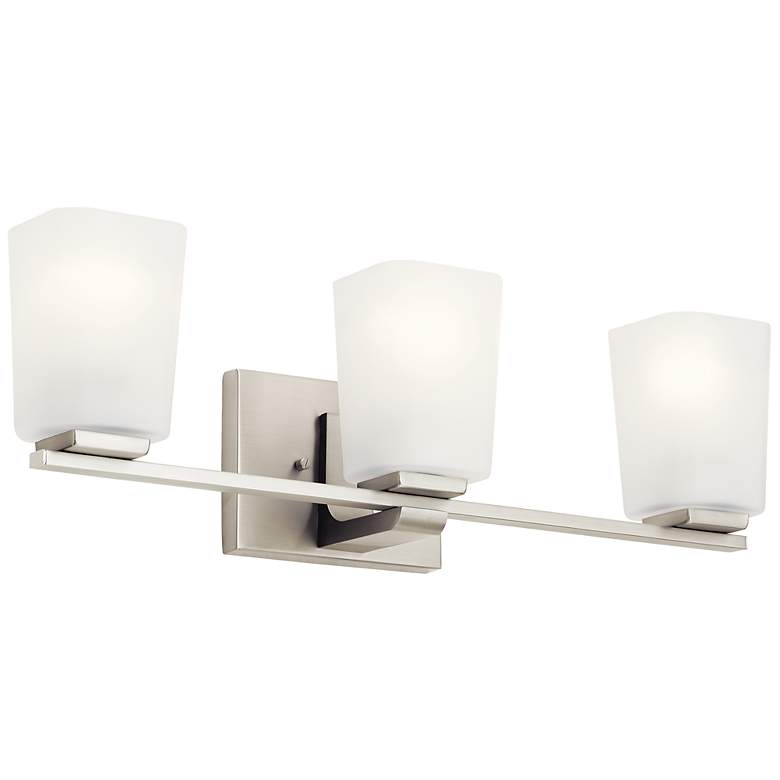 Image 1 Kichler Roehm 23"W Brushed Nickel 3-Light Vanity Bath Light
