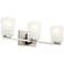 Kichler Roehm 23"W Brushed Nickel 3-Light Vanity Bath Light