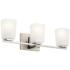 Kichler Roehm 23"W Brushed Nickel 3-Light Vanity Bath Light