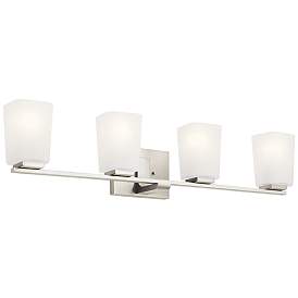 Image1 of Kichler Roehm 32"W Brushed Nickel 4-Light Vanity Bath Light