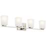 Thumbnail1 of Kichler Roehm 32"W Brushed Nickel 4-Light Vanity Bath Light