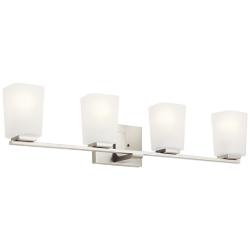 Kichler Roehm 32"W Brushed Nickel 4-Light Vanity Bath Light