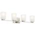 Kichler Roehm 32"W Brushed Nickel 4-Light Vanity Bath Light