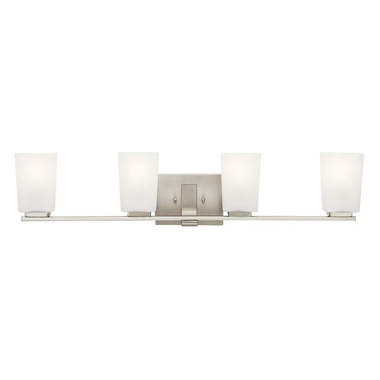 Image 3 Kichler Roehm 32"W Brushed Nickel 4-Light Vanity Bath Light more views