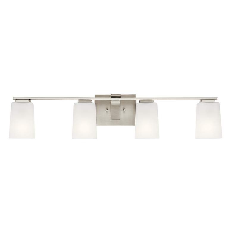 Image 4 Kichler Roehm 32"W Brushed Nickel 4-Light Vanity Bath Light more views
