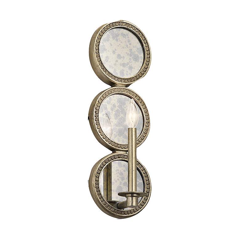 Image 1 Kichler Rosalie 20 1/2" High Sterling Gold Wall Sconce